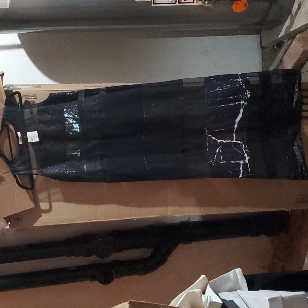 Sz 2 NWT Zoe Jordan maxi dress with sheer panels